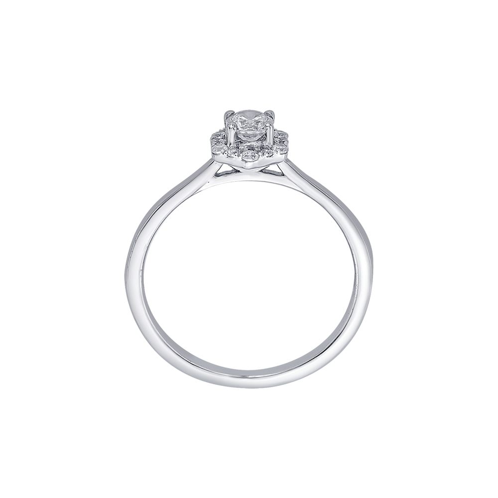Subtle Diamond and Platinum Finger Ring - Image 3 - GEMHUB & CO.