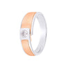 Eclectic Dual Toned Diamond Men's Band - 950Pt Platinum - GEMHUB & CO.