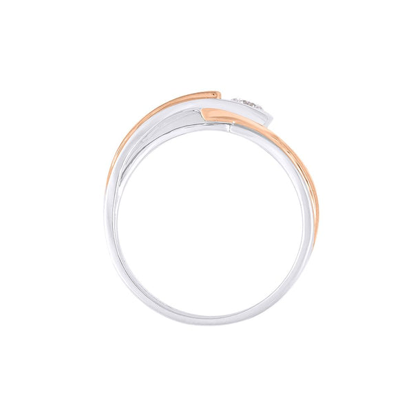 Eclectic Dual Toned Diamond Men's Band - Image 3 - GEMHUB & CO.