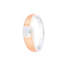 Eclectic Dual Toned Diamond Band - 950Pt Platinum - GEMHUB & CO.