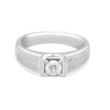 Stylish Platinum Solitaire Men's Ring - Image 2 - GEMHUB & CO.