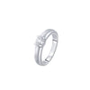 Glossy Platinum Solitaire Diamond Ring - 950Pt Platinum - GEMHUB & CO.