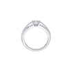 Glossy Platinum Solitaire Diamond Ring - Image 3 - GEMHUB & CO.