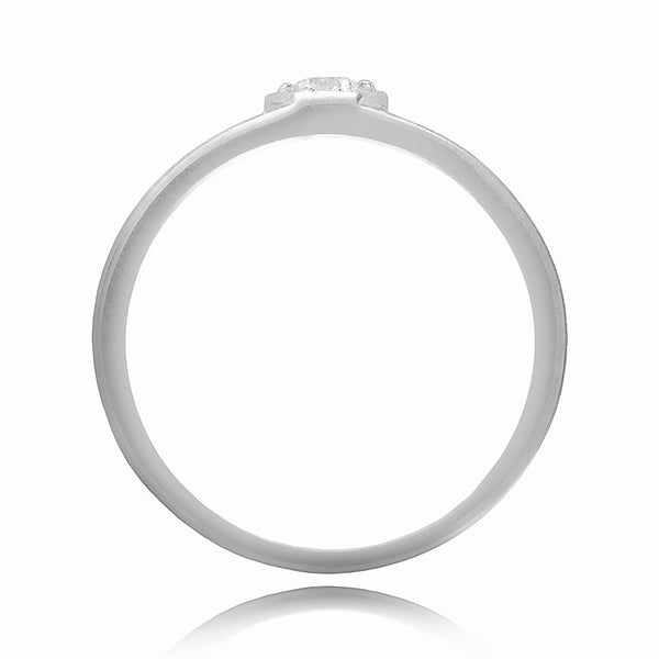 Sleek Platinum Diamond Ring - Image 3 - GEMHUB & CO.