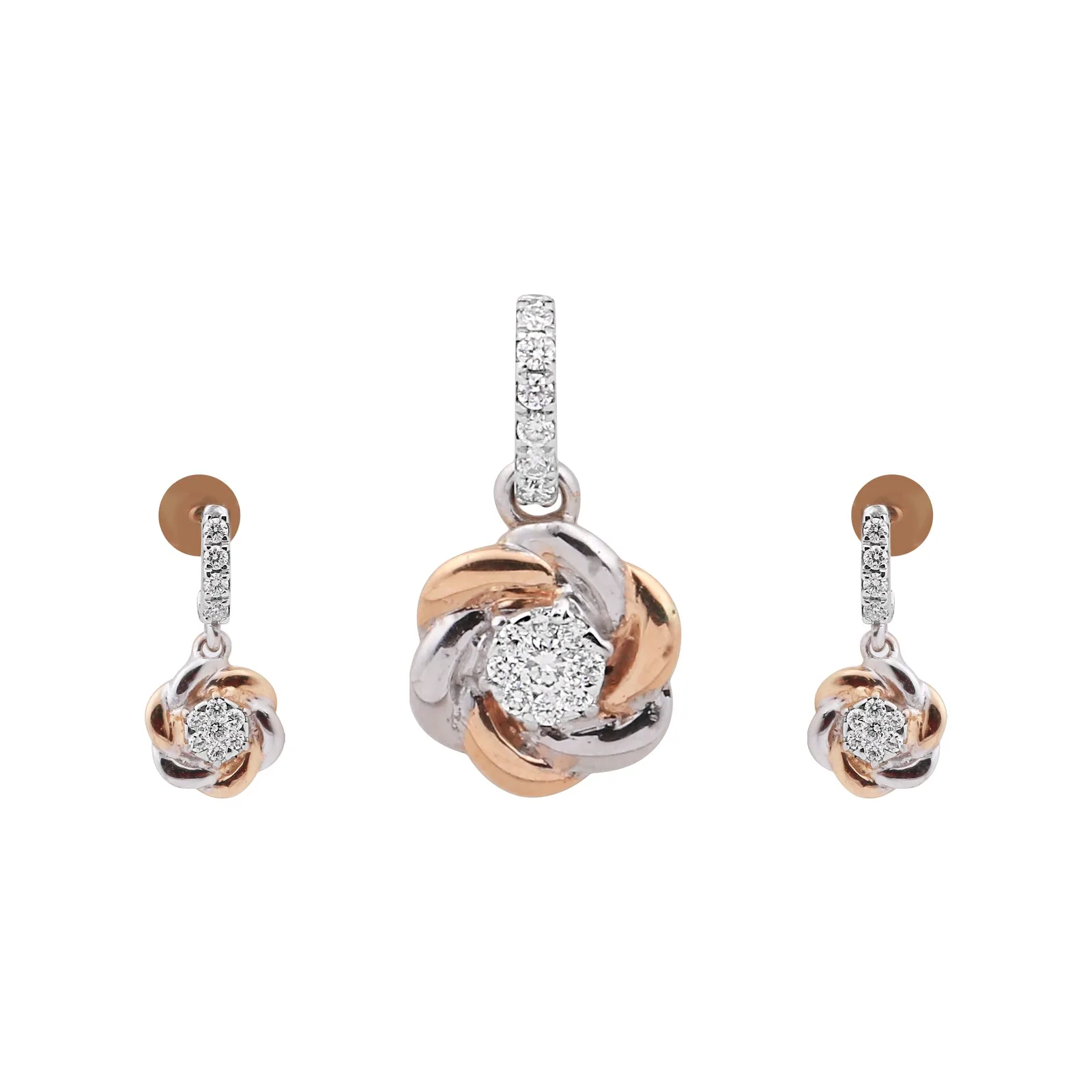 Natural G-H-I VS Diamond Pendant 0.68 ct IGI Certified 18K Gold Vermeil Necklace