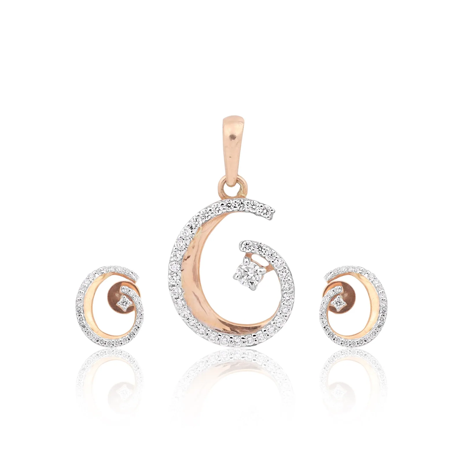 IGI Certified Natural Diamond Pendant Se 1.12 ct 18K Gold Vermeil Jewelry For Women