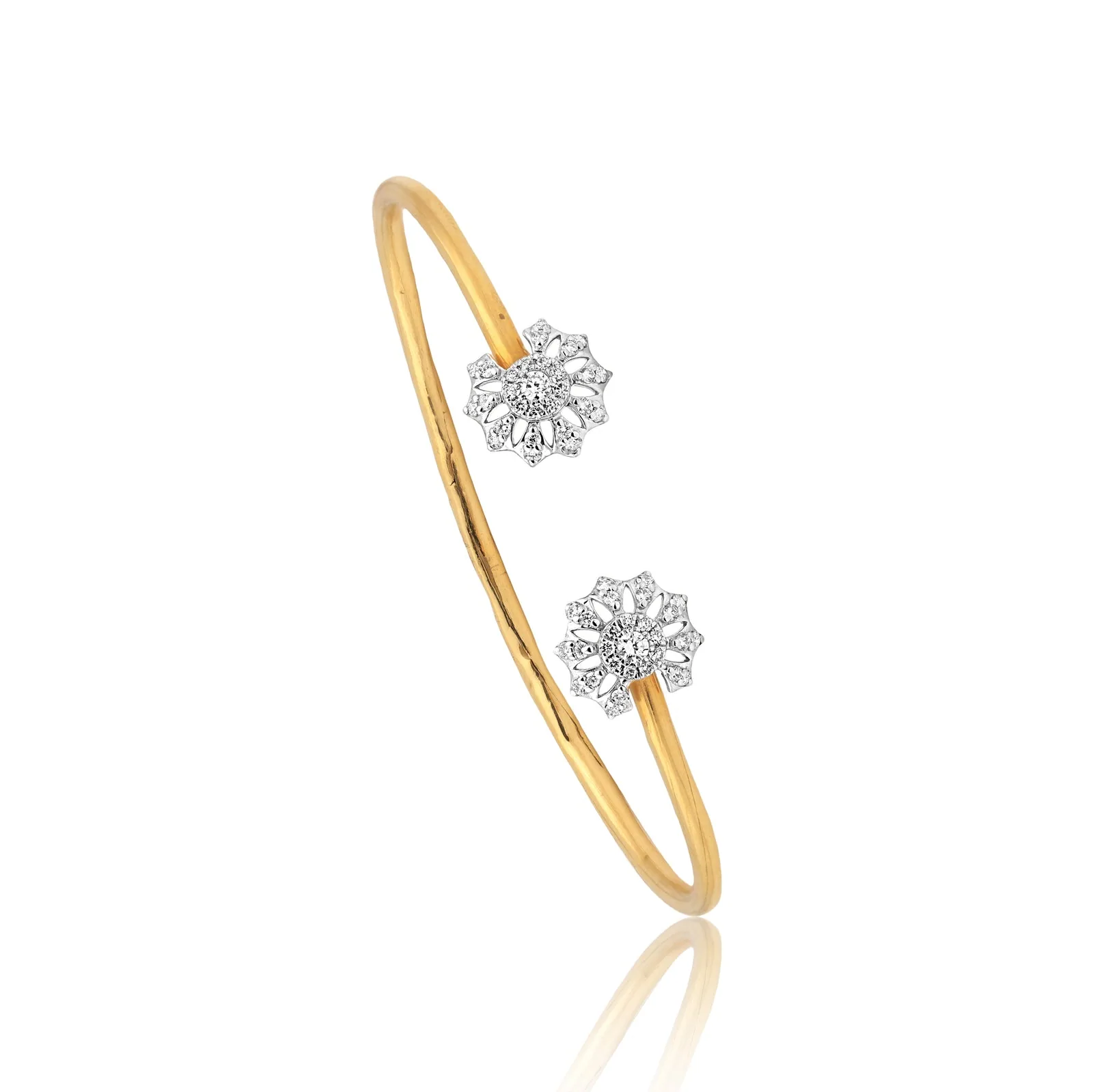 0.57ct Natural Diamond Pavé Bangle - view 3