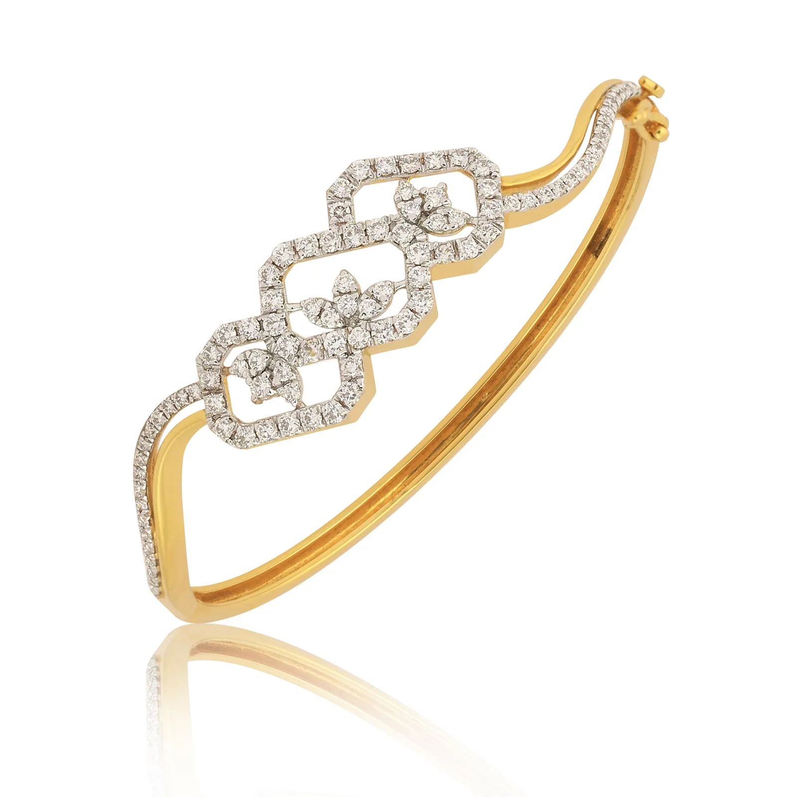 1.82ct Natural Diamond Tennis Bracelet - view 3