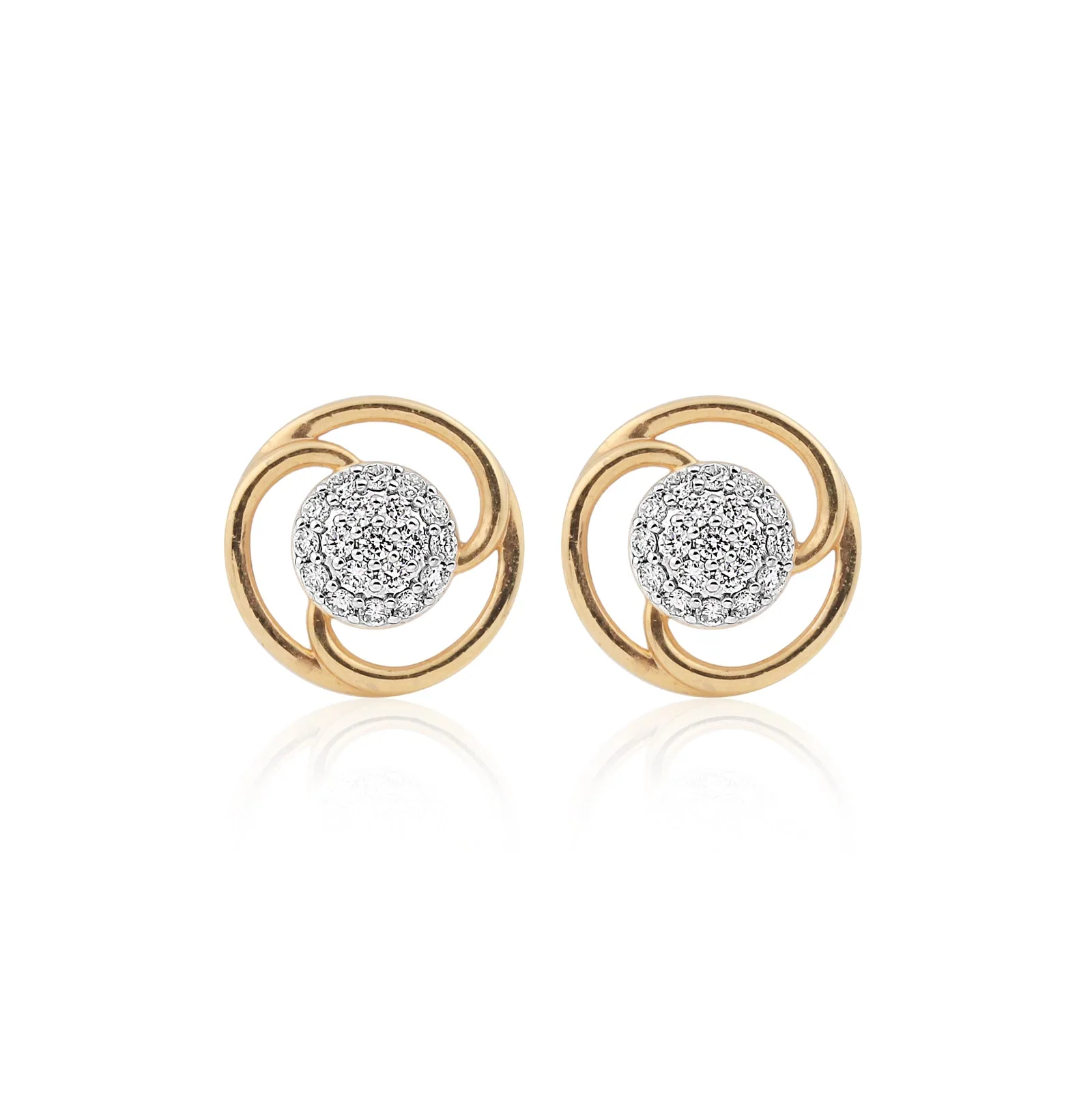 0.40 Ct IGI Certified. Natural Diamond 18KT Gold Stud Earrings gifts for wife - view 6