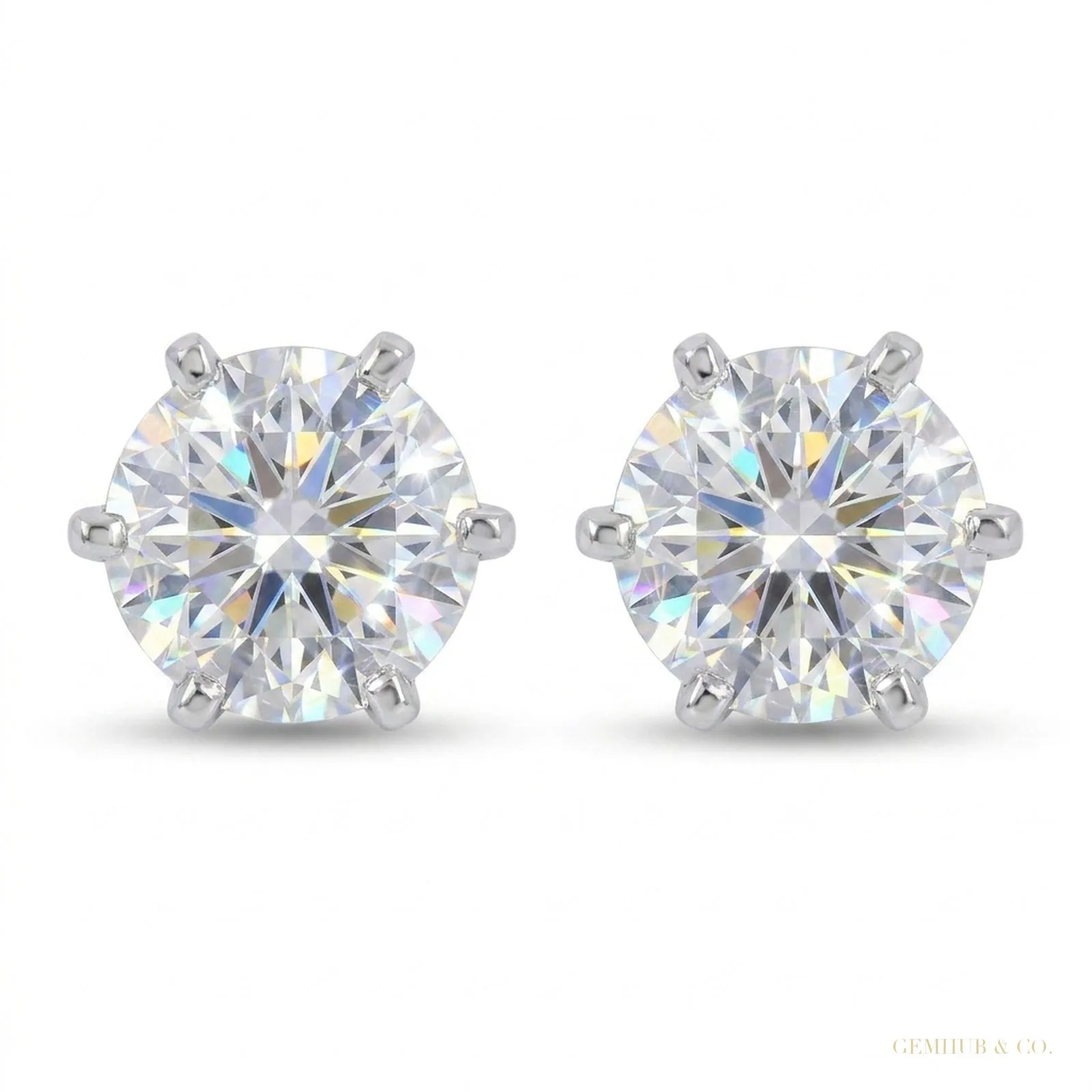 7.30 ct DEW Certified White Moissanite Gold Vermeil Dangler Earrings For Women Gift