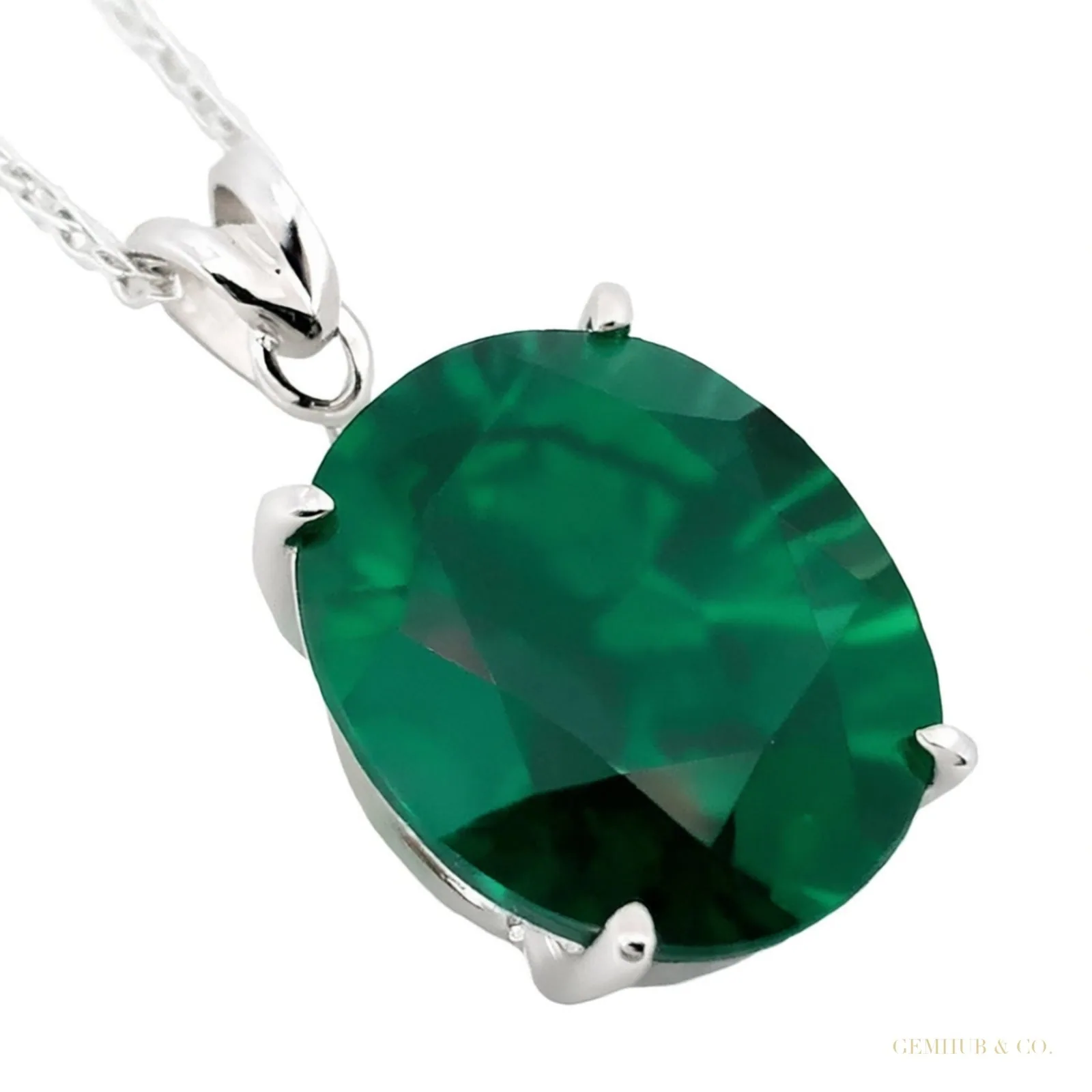 7.80 ct DEW Certified Round Blue Moissanite Pendant In Vermeil 925 Silver Jewelry