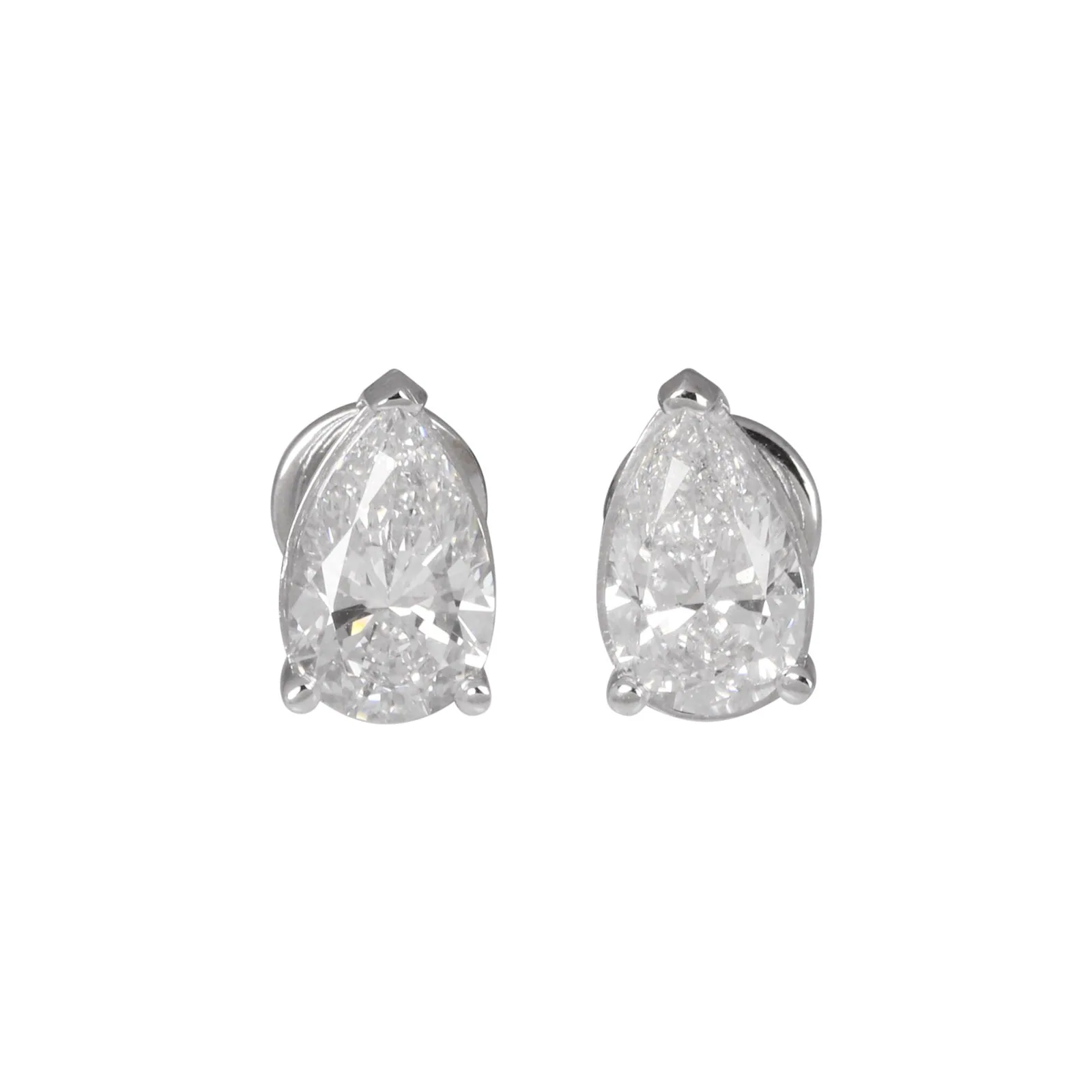 IGI Certified Lab Grown Diamond Round Stud Earrings — 5ct T.W. VVS/E, 18K Solid Gold