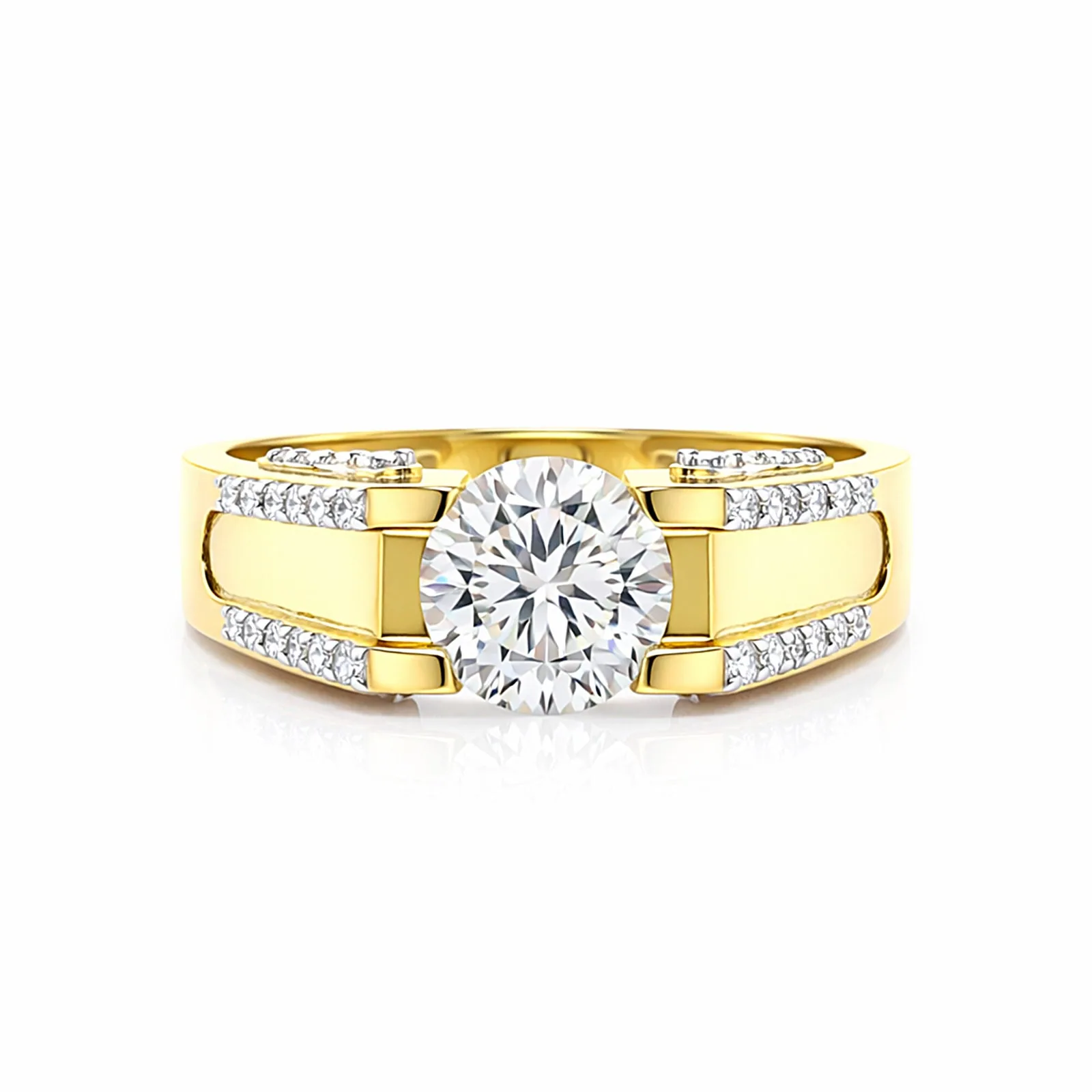 IGI Certified Lab Grown Diamond Round Solitaire Ring, 1.75ct, VVS/E — 14K/18K Solid Gold