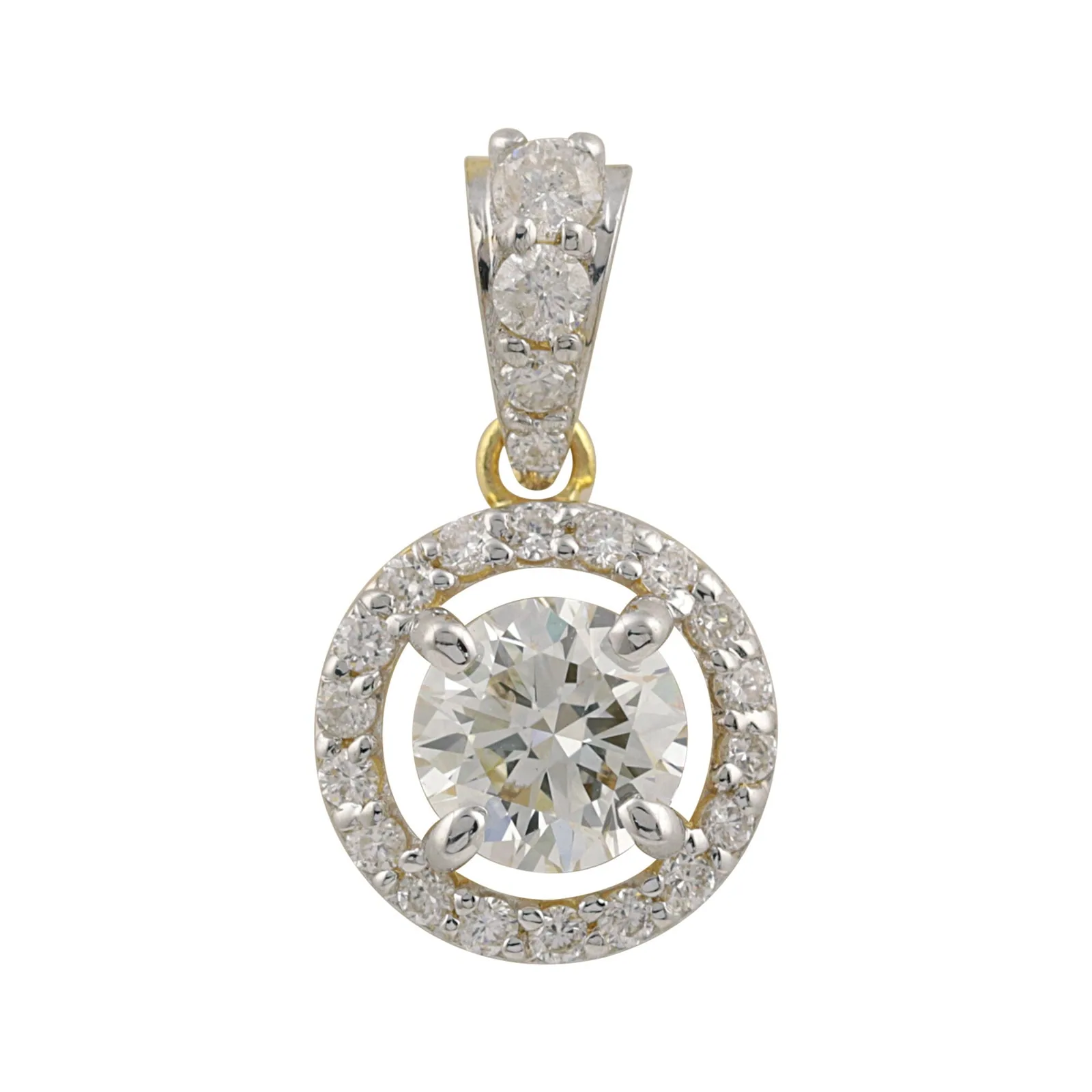 IGI Certified Lab Grown Diamond Round Solitaire Pendant Necklace, 2ct, VVS/E — 14K/18K Solid Gold