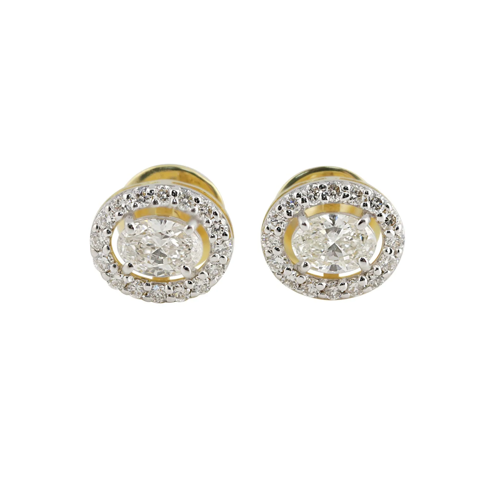 IGI Certified Lab Grown Diamond Solitaire Round Stud Earrings — 0.6ct VVS/E, Solid Gold