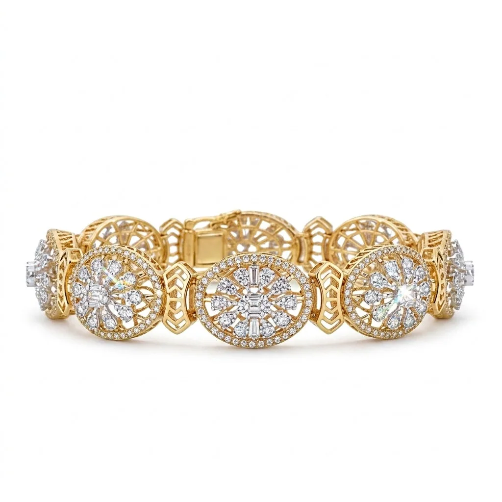 IGI Certified Lab Grown Diamond Tennis Bracelet — 14K/18K Solid Gold, 3.6 Ct tw, VVS/E - view 6