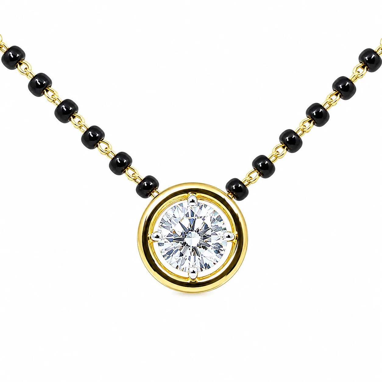 IGI Certified Lab Grown 3 Ct Round-Cut Solitaire Pendant Necklace, VVS/E — 18K Solid Gold, Adjustable Chain