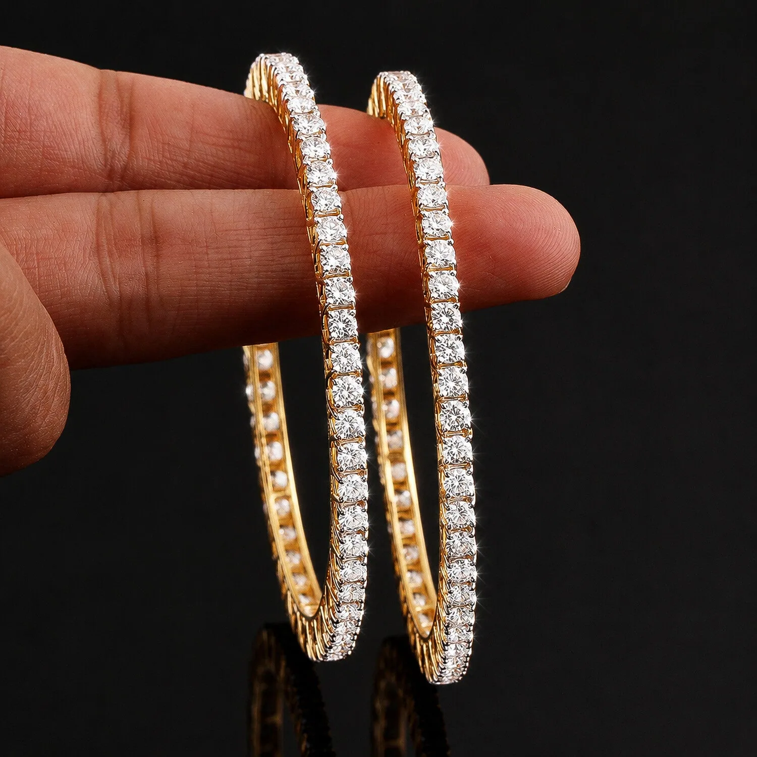 IGI Certified Lab Grown Diamond Tennis Bracelet — 14K/18K Solid Gold, 17.77 Ct tw, VVS/E - view 4