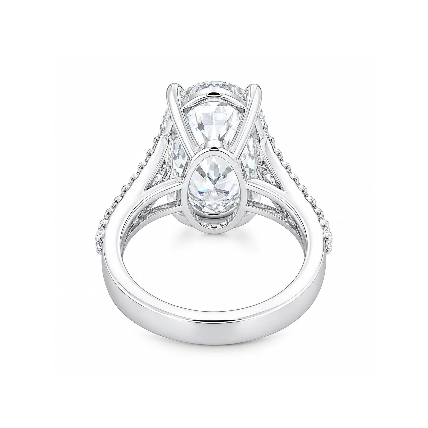 IGI Certified Lab Grown Diamond Oval Solitaire Ring, 8.01ct, VVS/E — 14K/18K Solid Gold