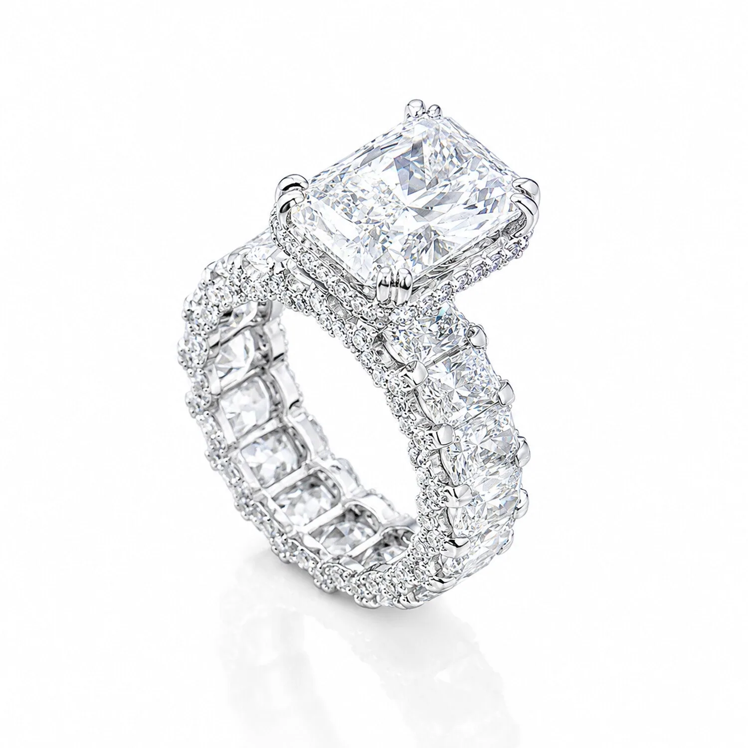 IGI Certified Lab Grown Diamond 5.43ct VVS/E Round Solitaire Ring — 14K/18K Solid Gold