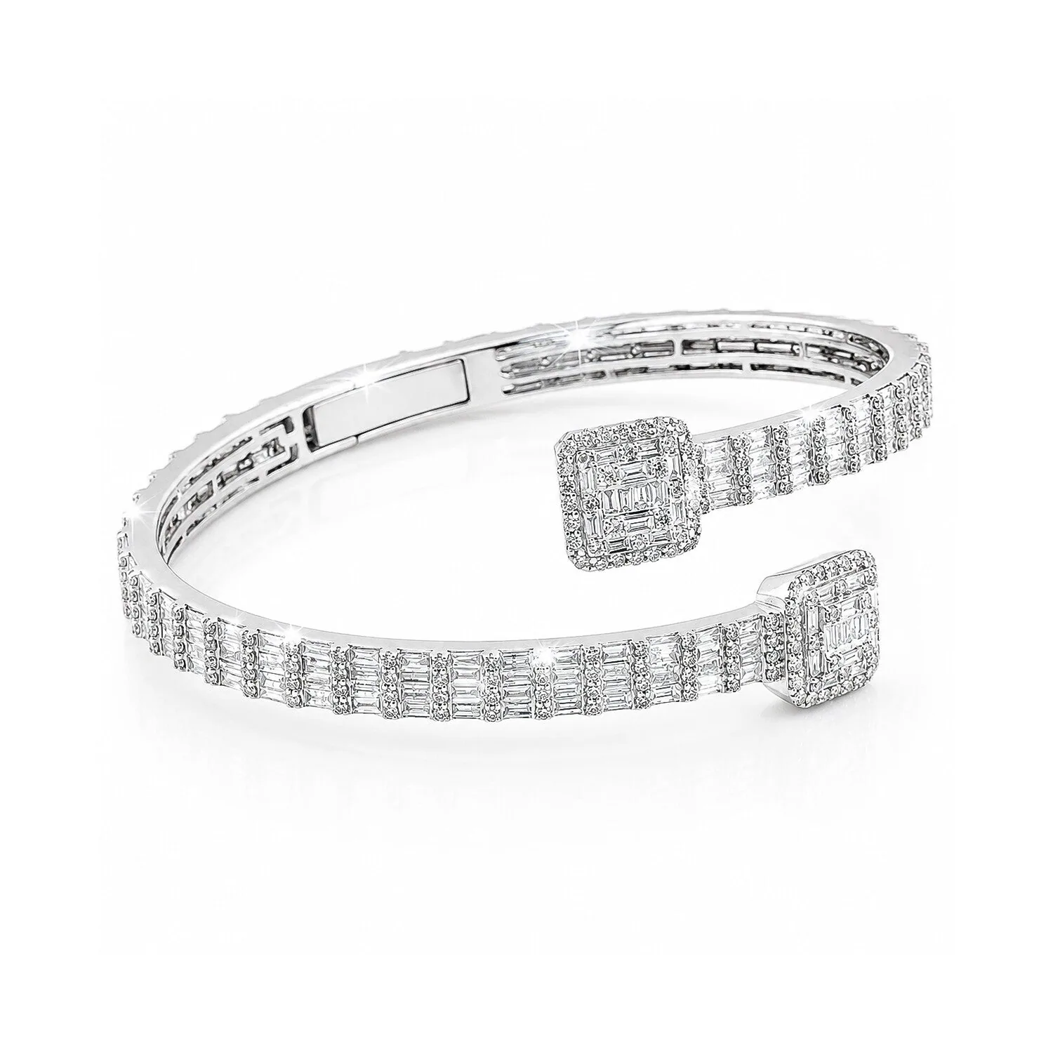 IGI Certified Lab Grown Diamond Pavé Tennis Bracelet — 14K/18K Solid Gold, 12.73 Ct tw, VVS/E