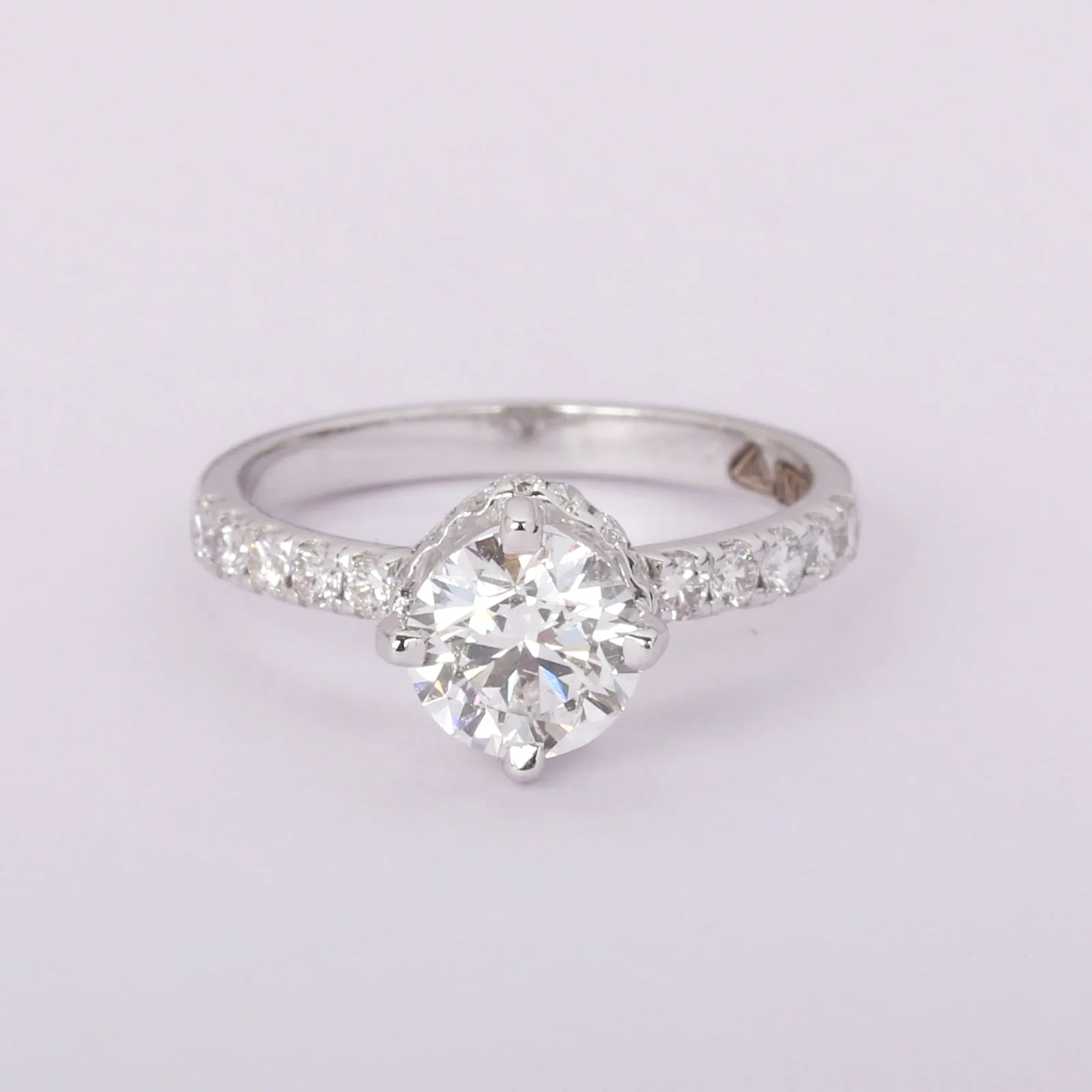 IGI Certified Lab Grown Diamond Round Solitaire Ring, 1.25ct, VVS/E — 14K/18K Solid Gold