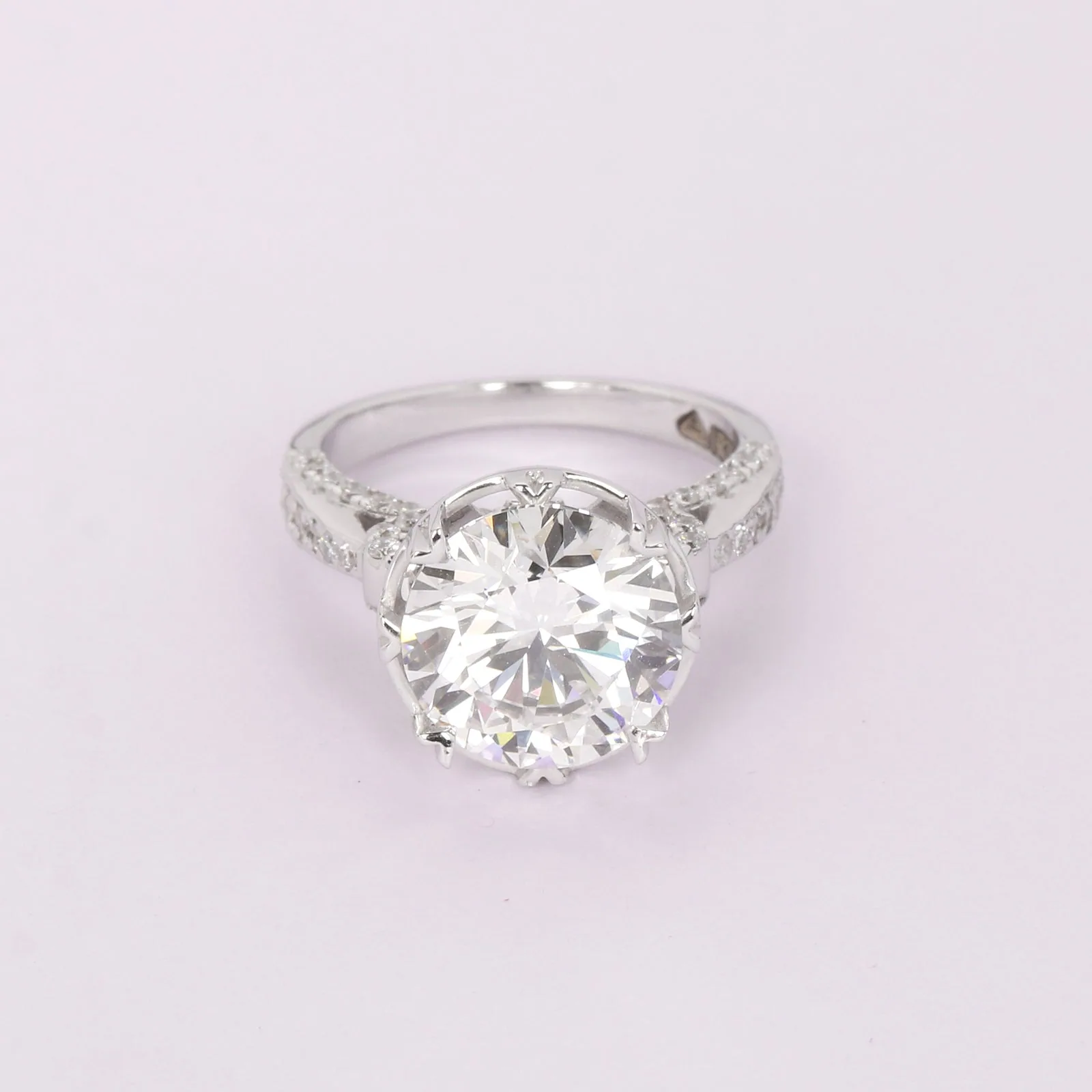 IGI Certified Lab Grown Diamond Round Solitaire Ring, 5ct, VVS/E — 14K/18K Solid Gold
