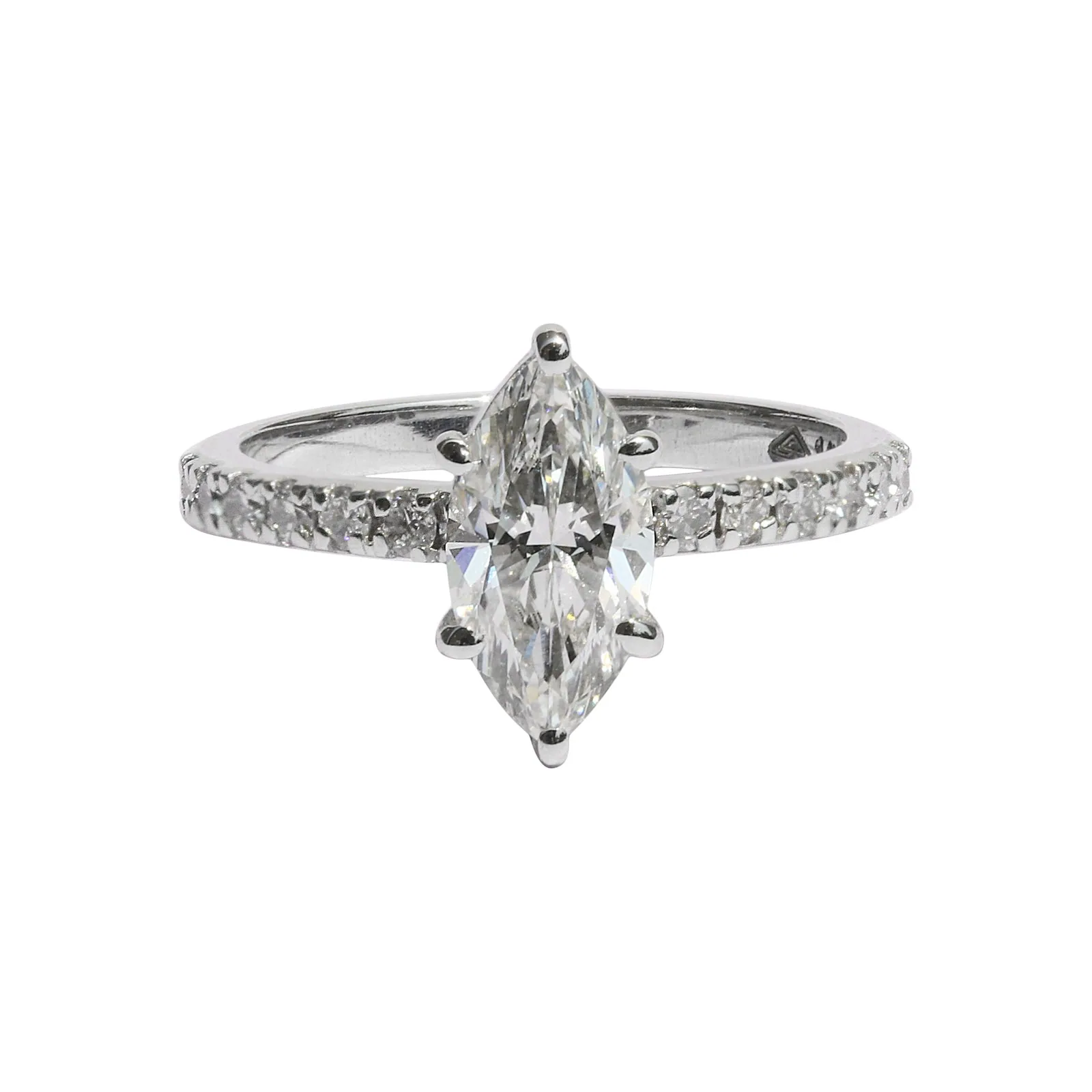 IGI Certified Lab Grown Diamond Fancy-Cut Halo Solitaire Ring, 1 Ct, VVS/E — 14K/18K Solid Gold