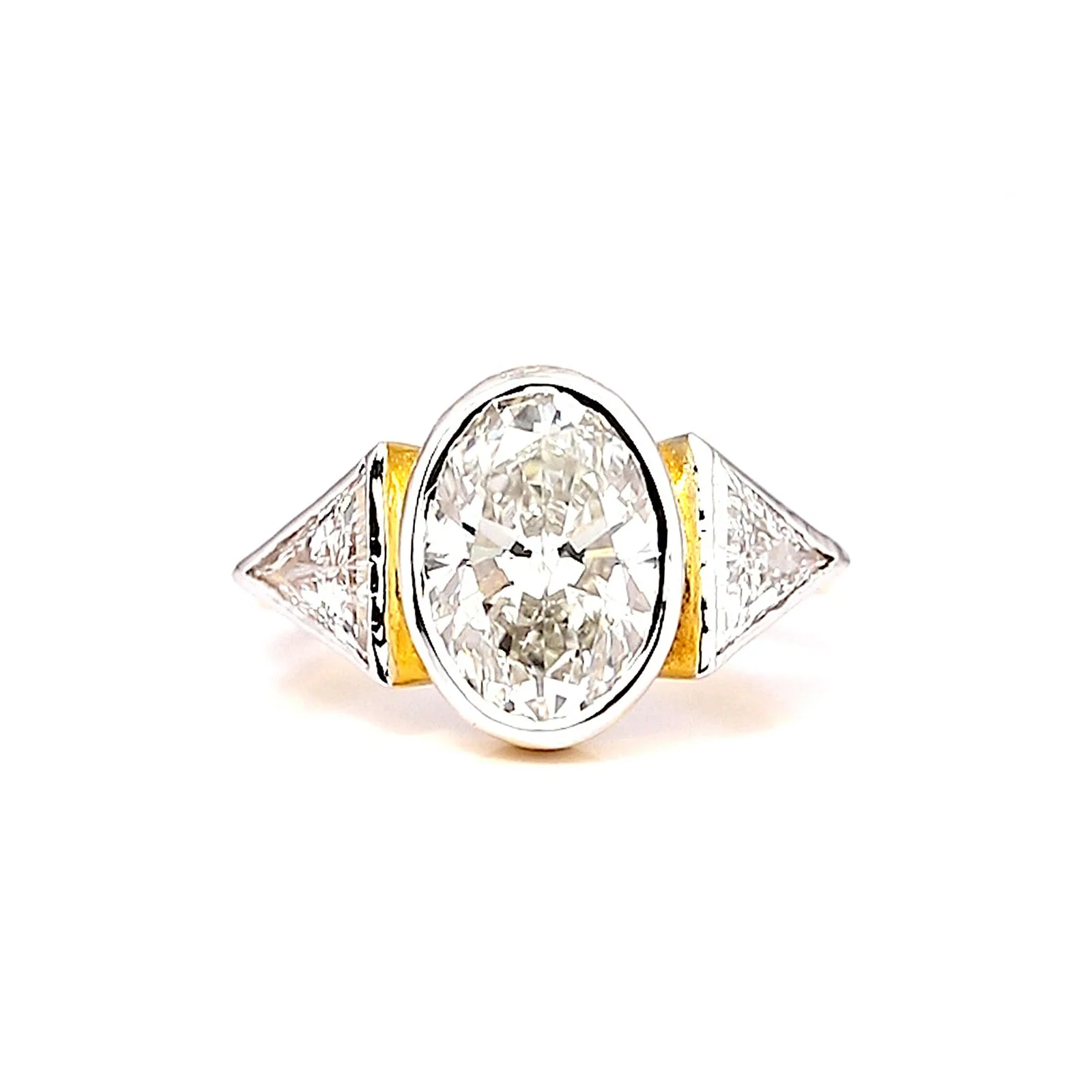 IGI Certified Lab Grown Diamond Oval Solitaire Ring, 3ct, VVS/E — 14K/18K Solid Gold