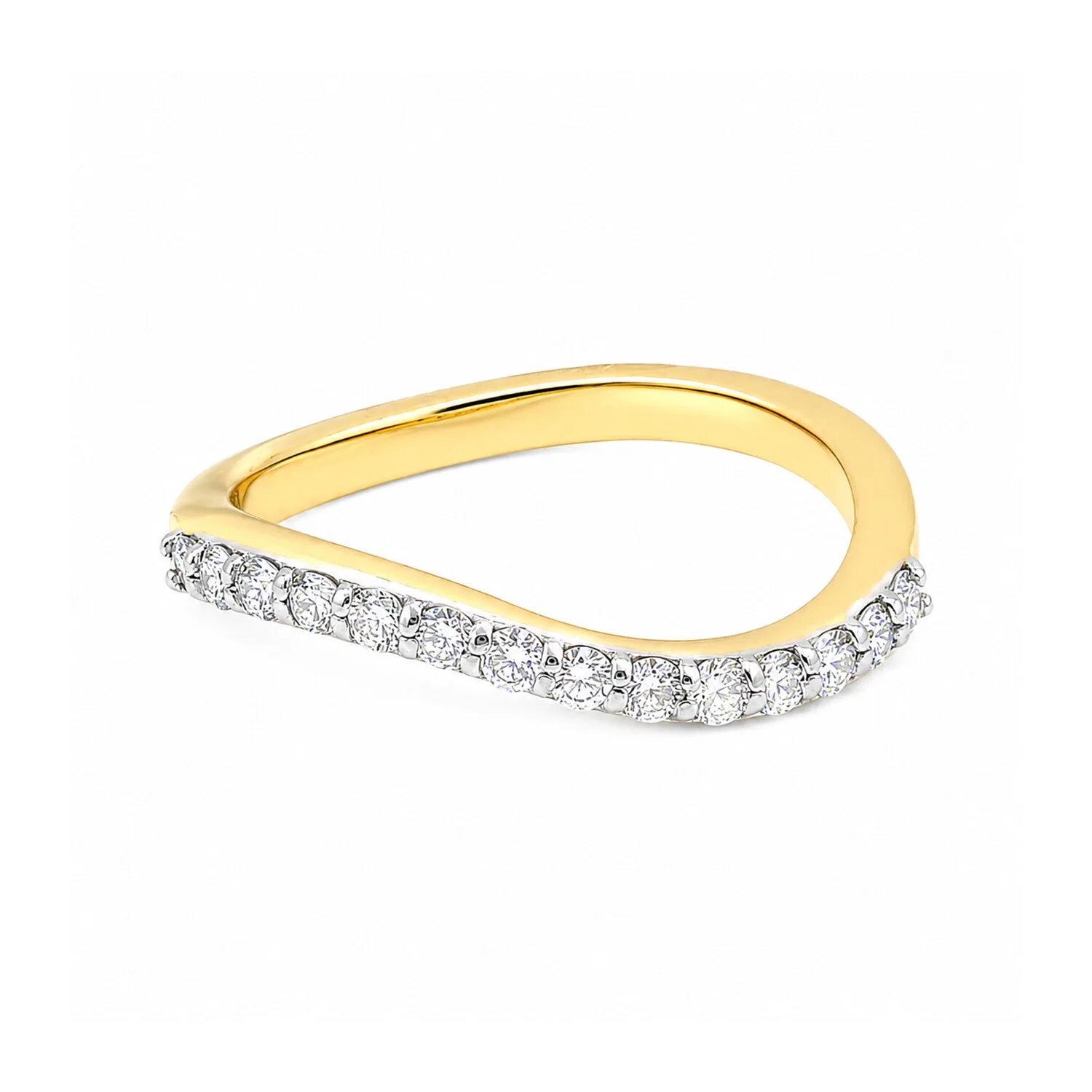 IGI Certified Lab Grown Diamond Round-Cut Halo Ring, 0.18 Ct tw, VVS/E — 18K Solid Gold