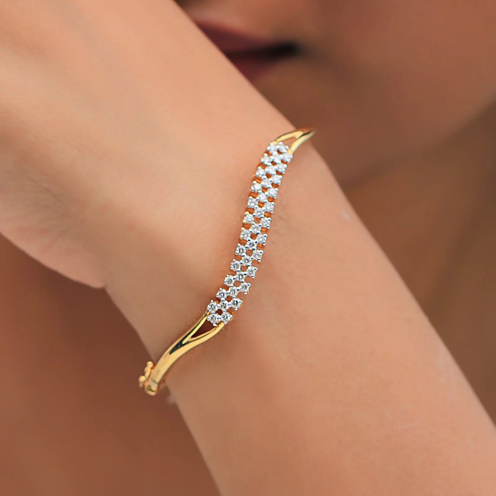 0.88ct Natural Diamond Bangle - view 3