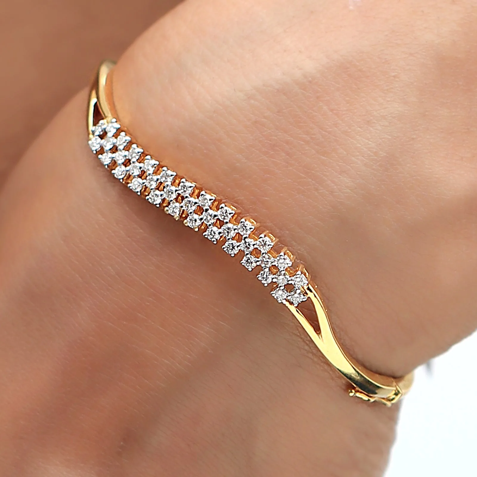 0.88ct Natural Diamond Bangle - view 4