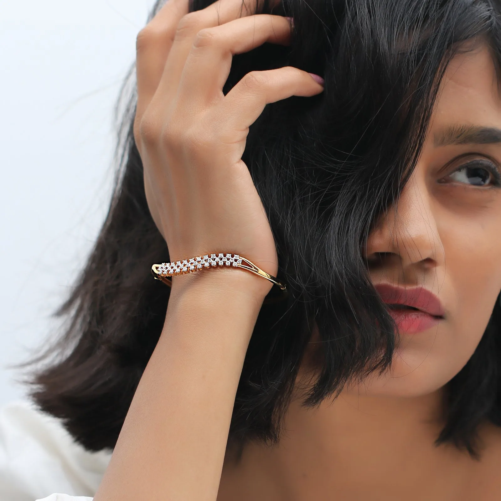 0.88ct Natural Diamond Bangle - view 6