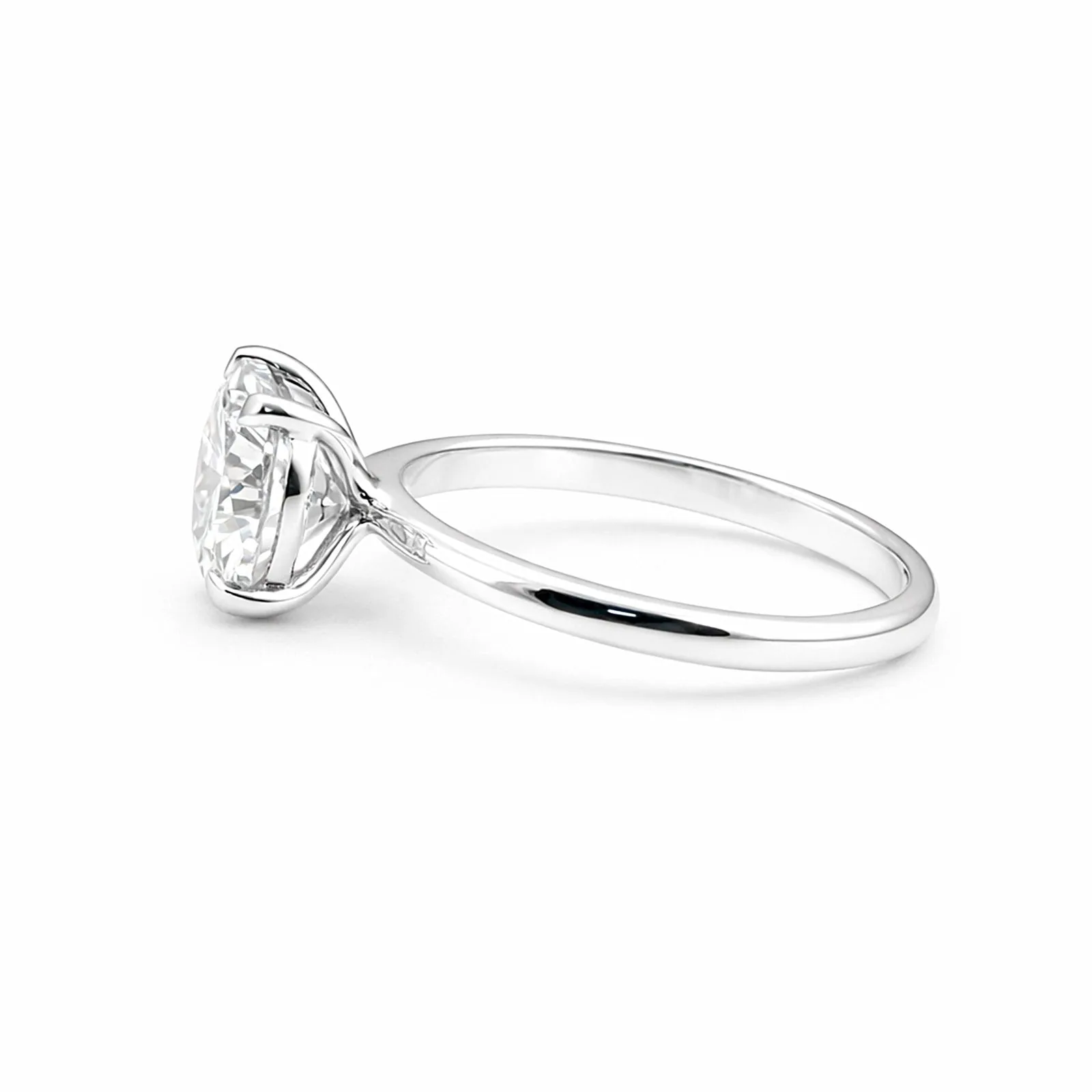 2 Ct Cushion Cut Moissanite Ring VS1 - view 4