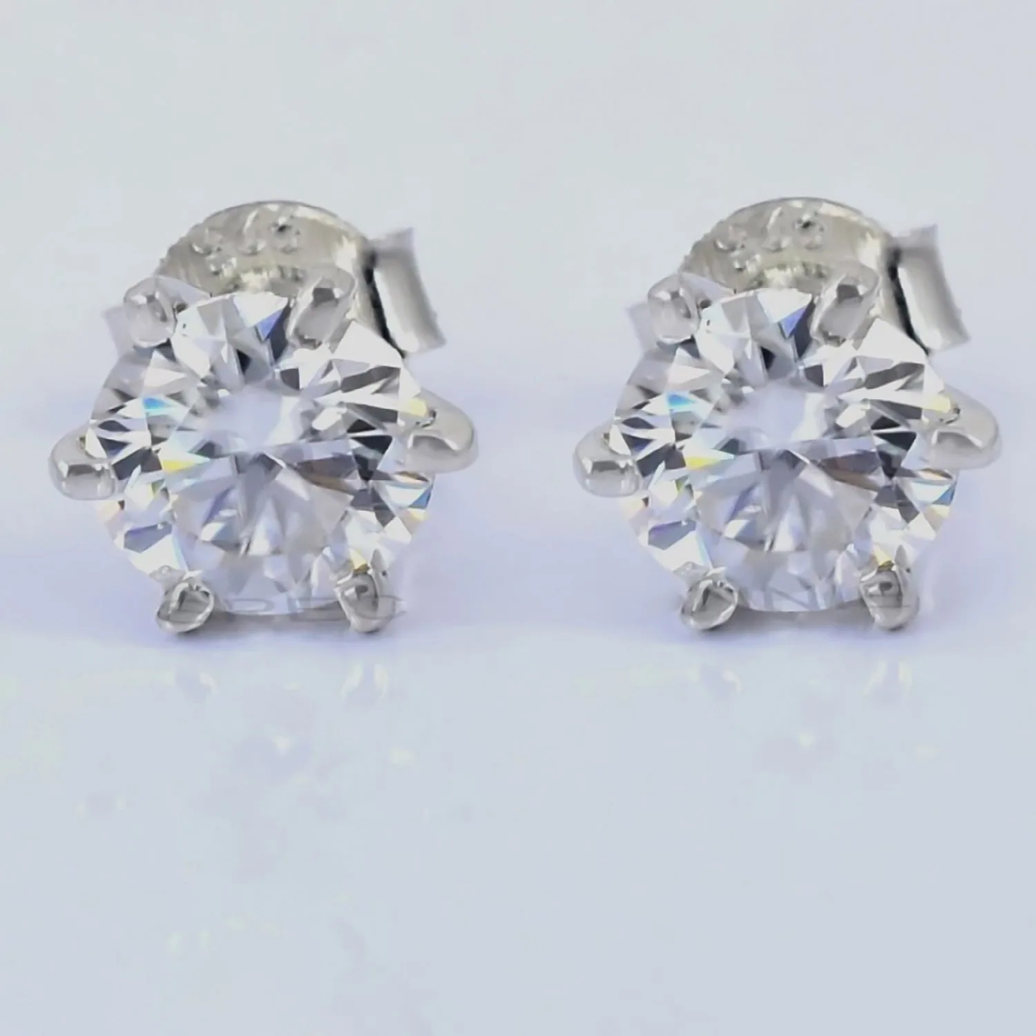 7.30 ct DEW Certified White Moissanite Gold Vermeil Dangler Earrings For Women Gift - view 4