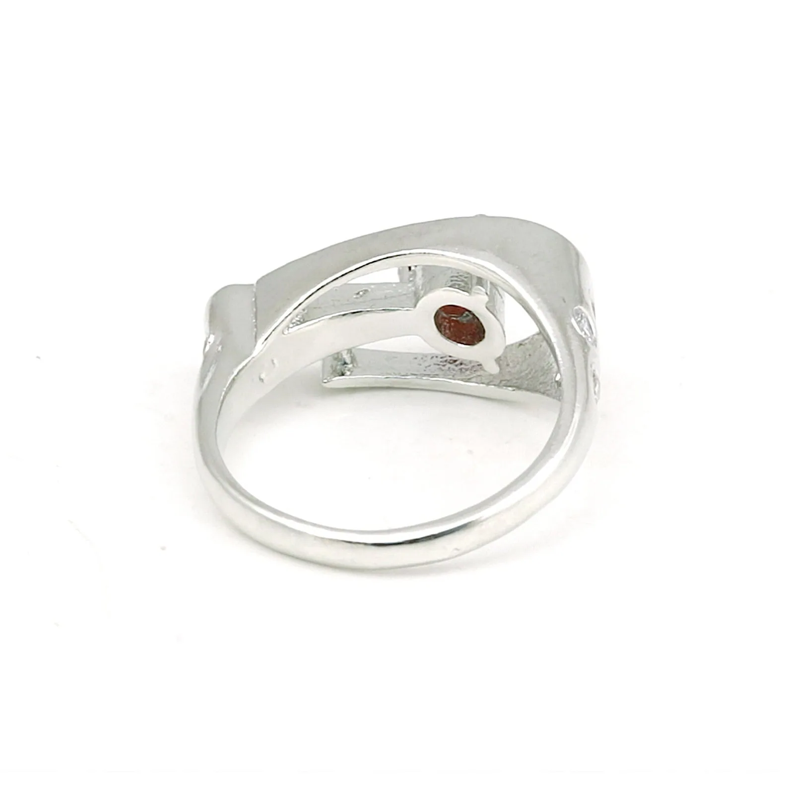 Red Ruby Round Cut Solitaire Ring 5.00 Ct. 925 Sterling Silver Gift for Her - view 4