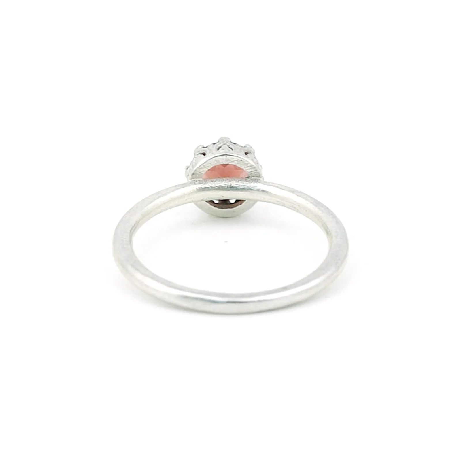 Jewelry Round Cut Red Garnet Ring in 925 Sterling Silver for Her Statement Piece - view 3