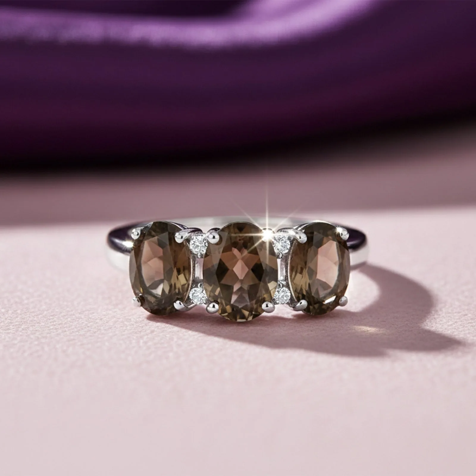 Topaz Oval Solitaire Ring 3.58 Ct. 925 Sterling Silver Anniversary Fine Jewelry - view 4
