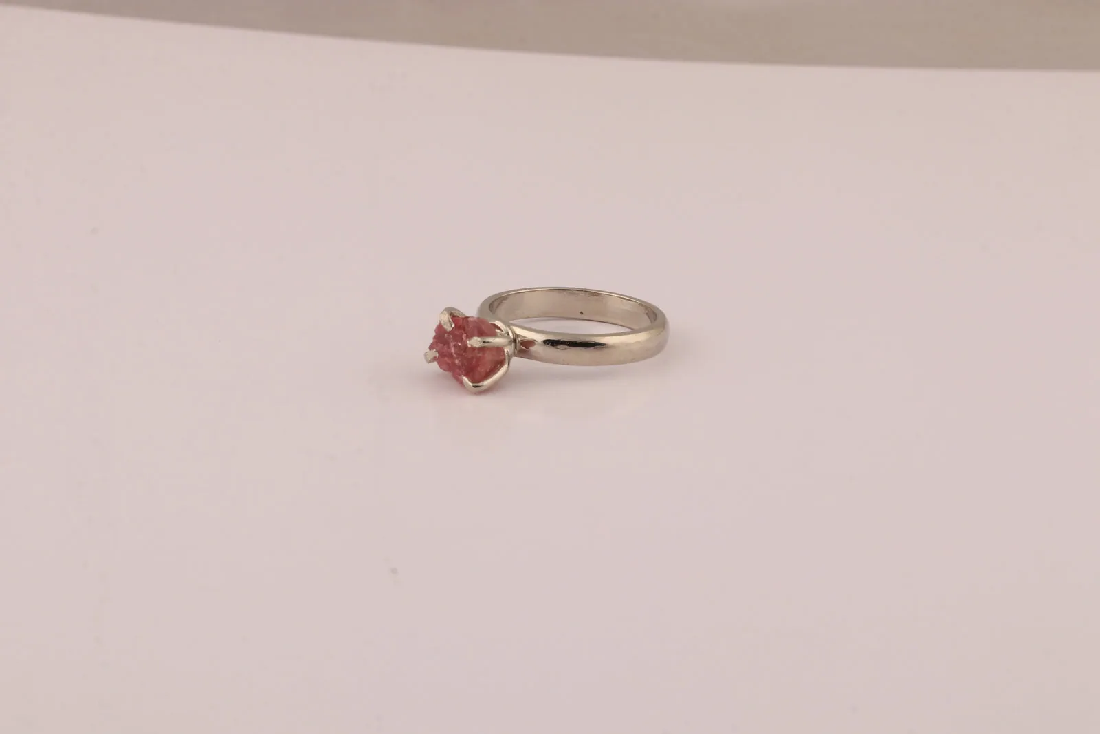 2.00 Ct. Red Tourmaline Ring Round Cut 925 Sterling Silver Eternity Band Fine Gi - view 5