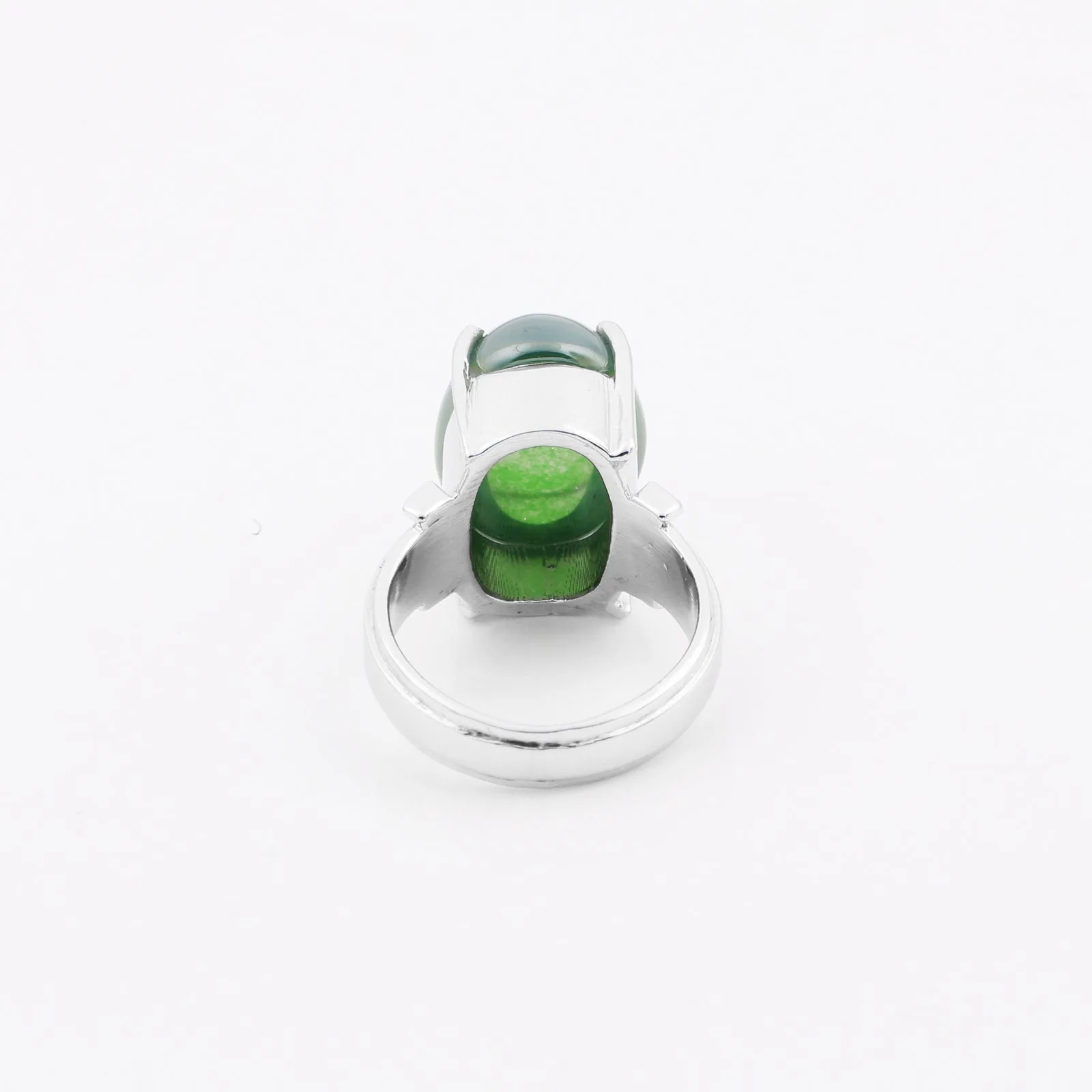 5.50 Ct. Sapphire Oval Cabochon Solitaire Ring 925 Sterling Silver Mother’s Day - view 5
