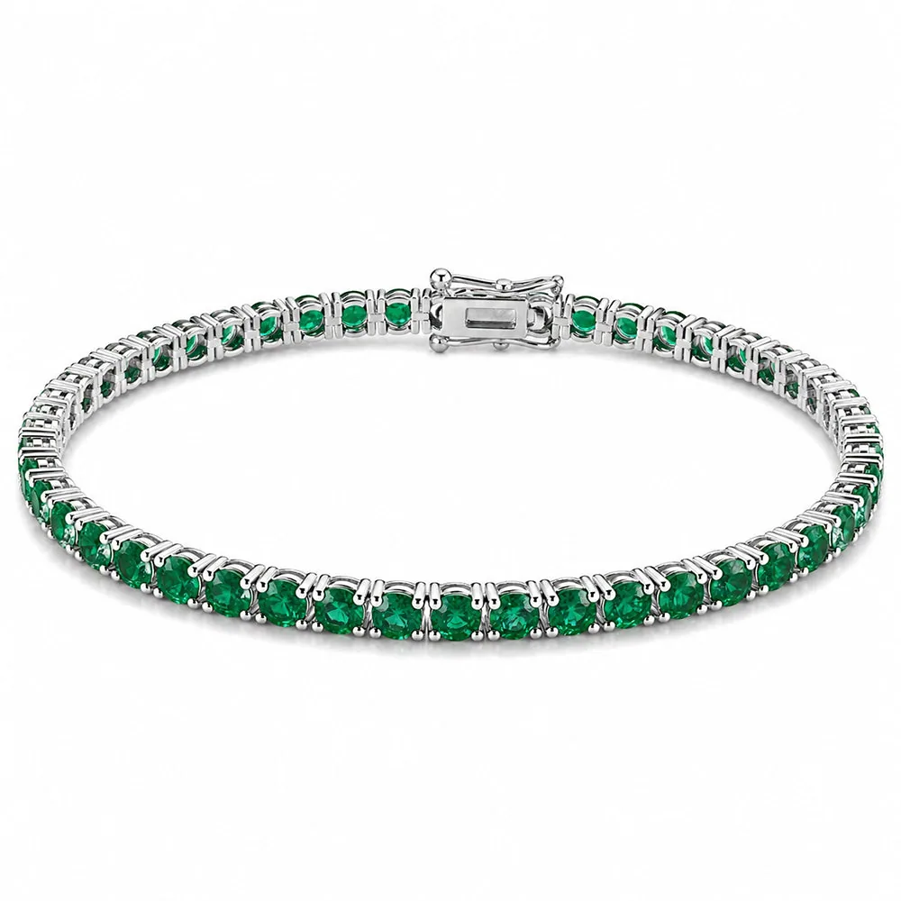 14k Yellow Gold 4.75Ct Round Natural Diamond Certified Exquisite Tennis Bracelet