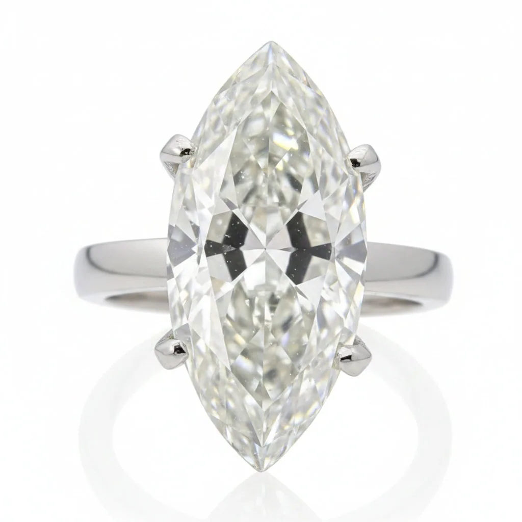 Certified 7.5ct VS White Moissanite Ring for Love 18K Gold Plated