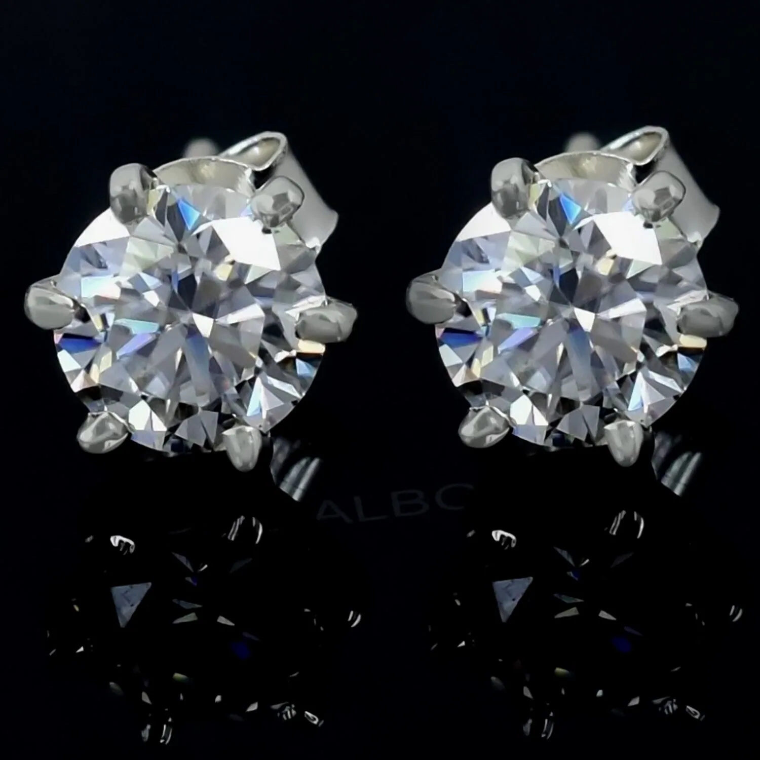 7.30 ct DEW Certified White Moissanite In Gold Vermeil Dangler Earrings - view 4