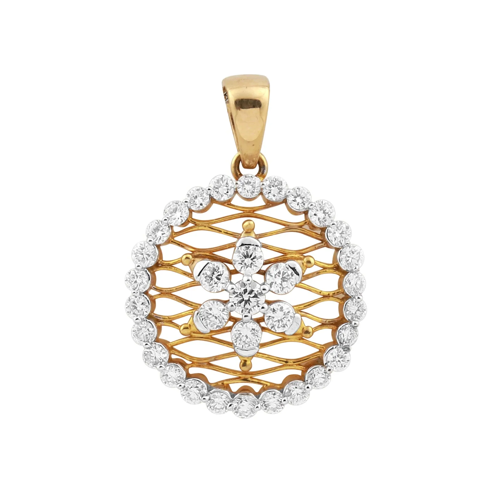 0.95ct Natural Diamond Pendant Necklace
