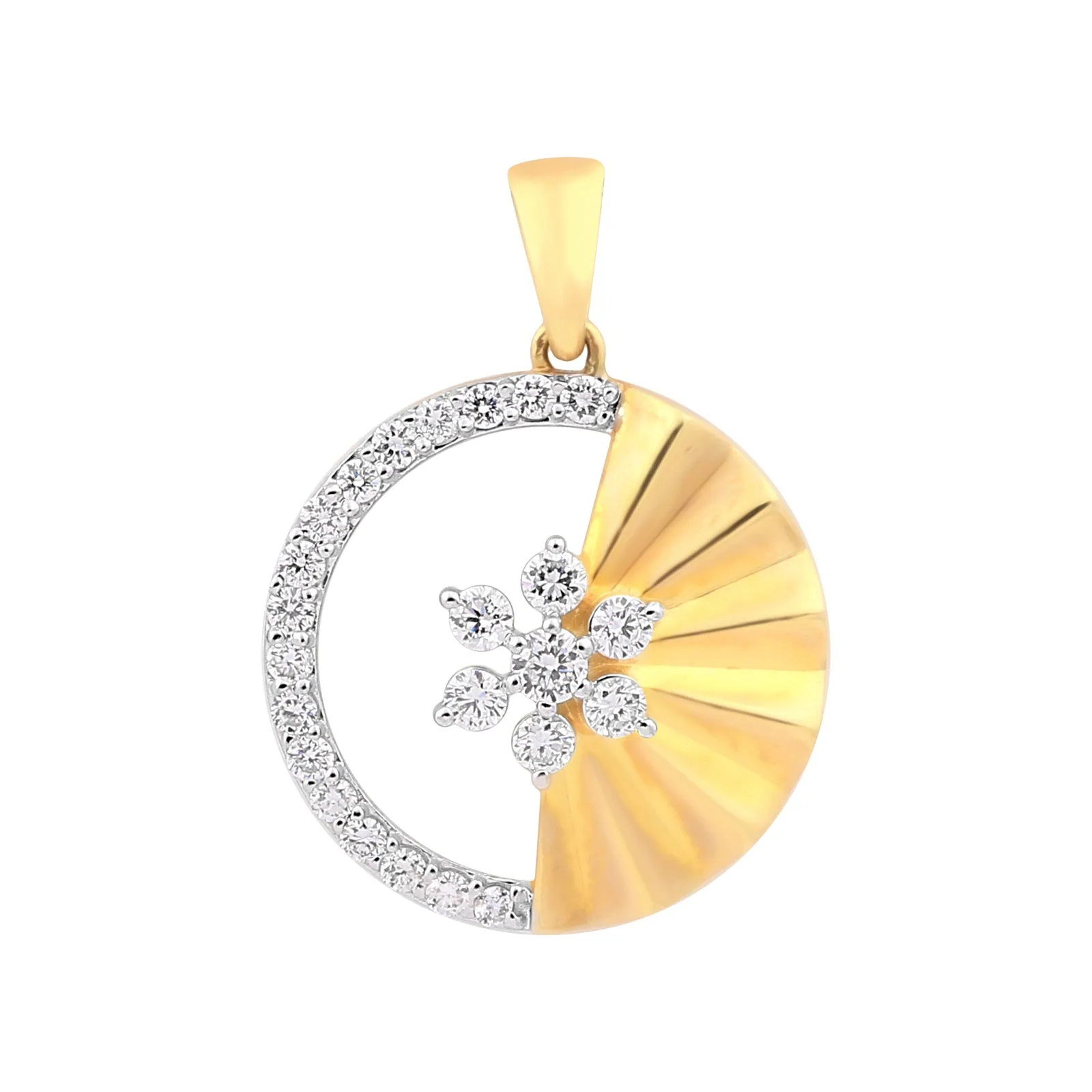 0.59ct Natural Diamond Pendant Necklace