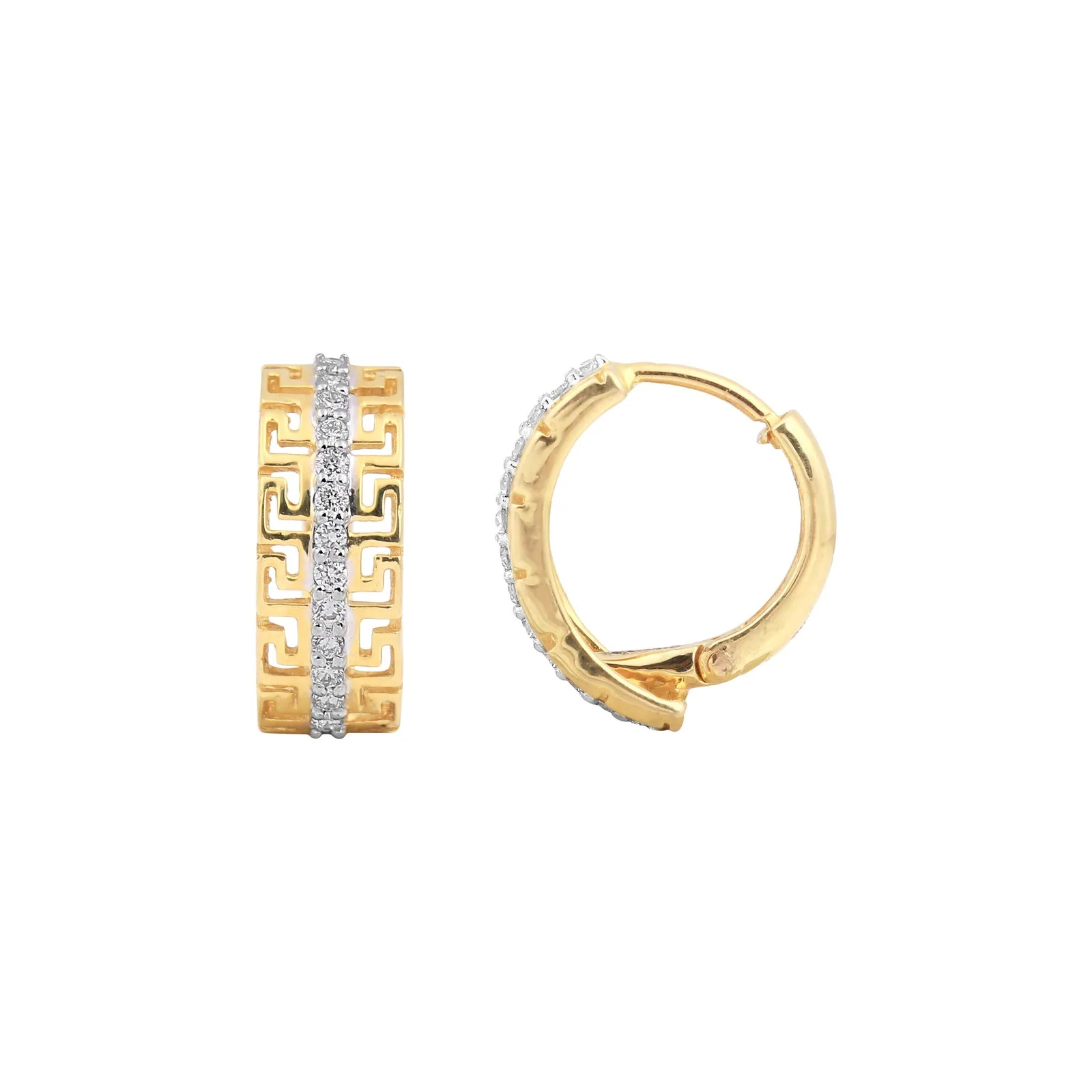 0.23 Ct Natural Diamond Stud Tops IGI Certified G-H VS 18K Gold Gift Jewelry