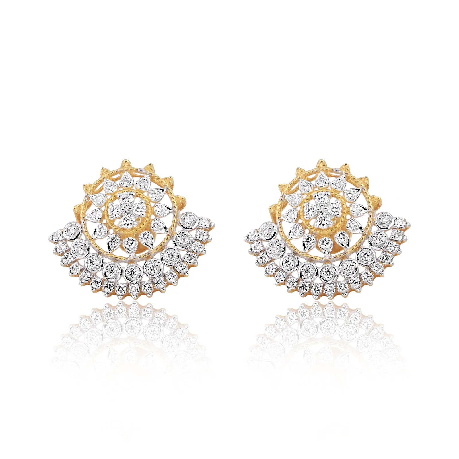 0.81 Ct IGI Certified. Natural Diamond 18KT Gold Stud Earrings gifts for Gift - view 3
