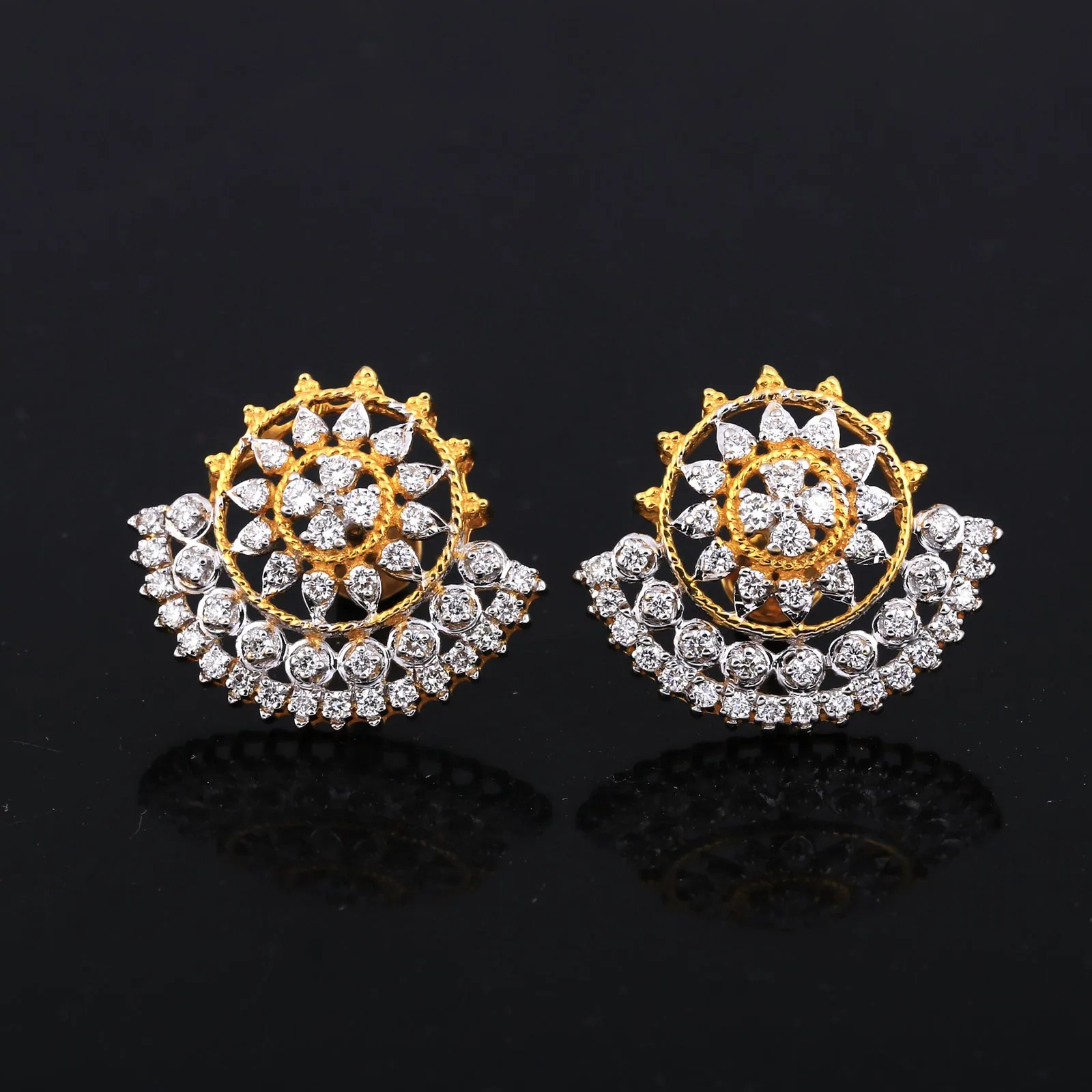 0.81 Ct IGI Certified. Natural Diamond 18KT Gold Stud Earrings gifts for Gift - view 5