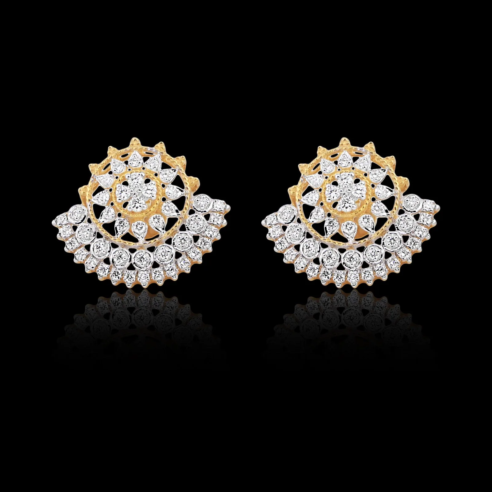 0.81 Ct IGI Certified. Natural Diamond 18KT Gold Stud Earrings gifts for Gift - view 6