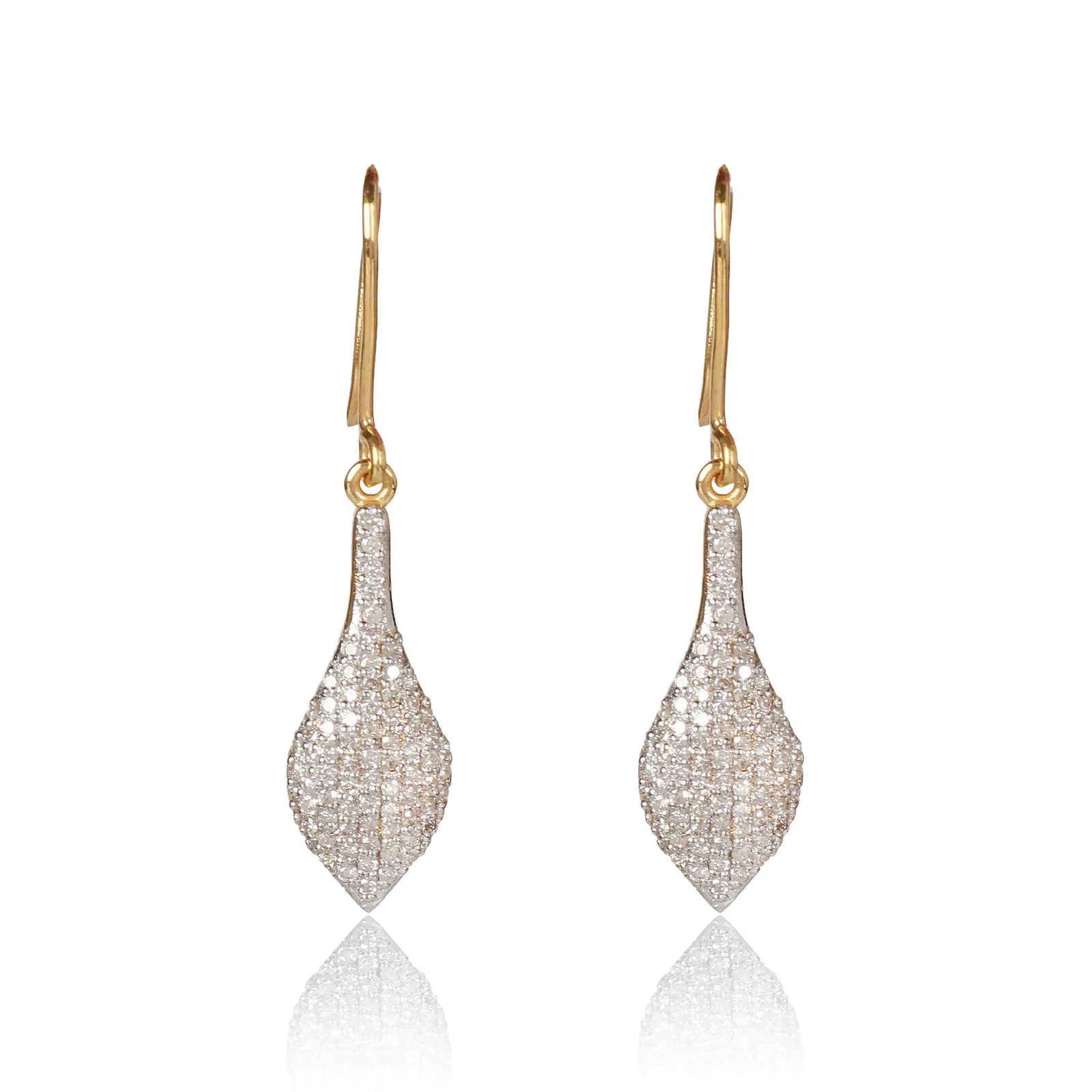 IGI Certified 0.72 Ct. Natural Diamond Earrings in 18K Gold For women